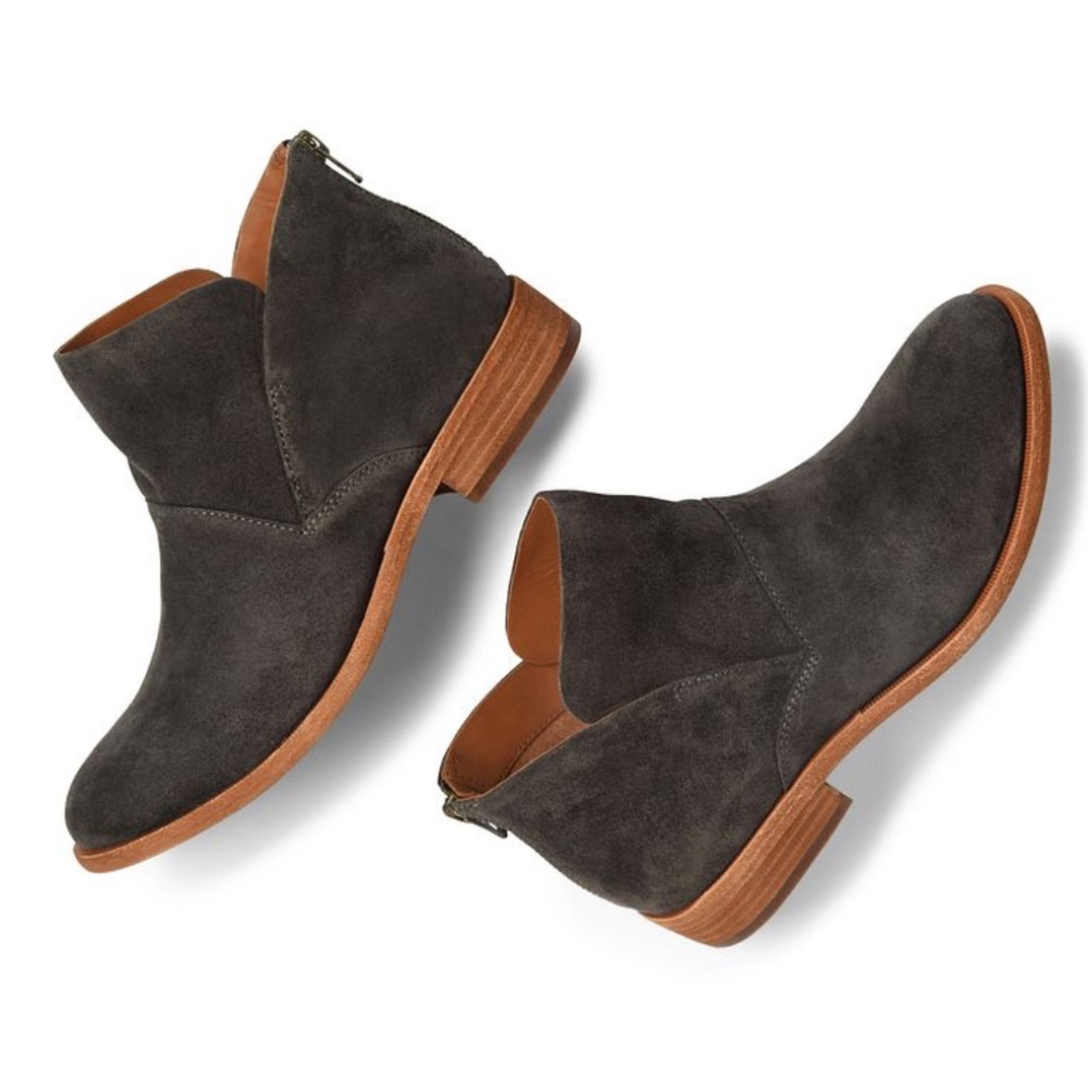 Kork-Ease Gray Ankle Boots - Picture 2 of 11